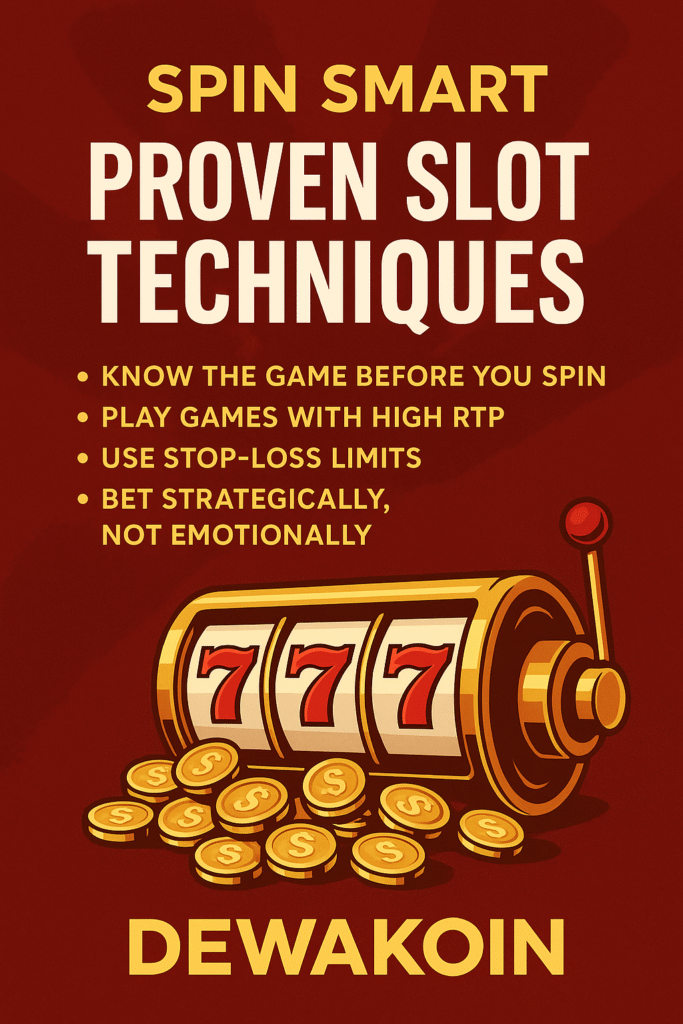 Spin Smart: Proven Slot Techniques for Bigger Wins at Dewakoin