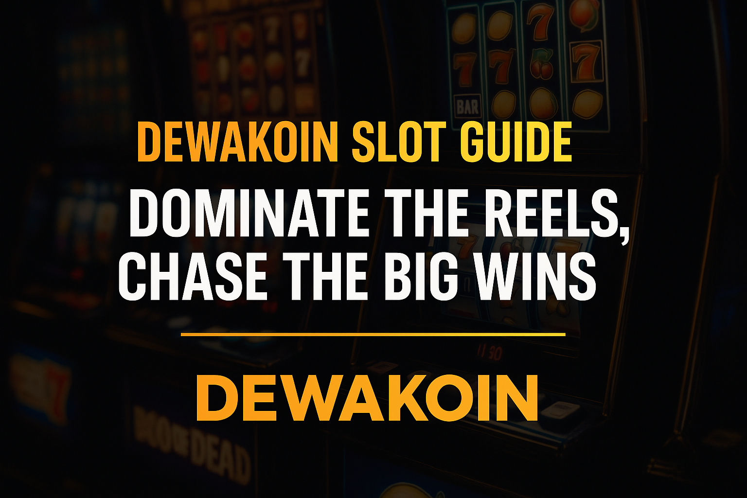 Dewakoin Slot Guide: Dominate the Reels, Chase the Big Wins