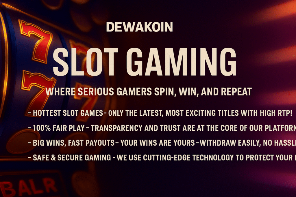 Dewakoin Slots: Where Serious Gamers Spin, Win, and Repeat